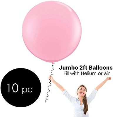 Celebrity 24DHP 24" Latex Balloons, Pink (Pack of 10) | Amazon (US)