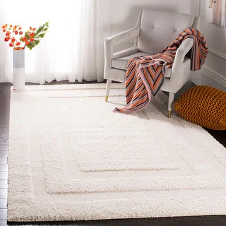 SAFAVIEH Florida Shag Carlinde Border 1.2-inch Thick Rug - On Sale - Overstock - 5773088 | Bed Bath & Beyond