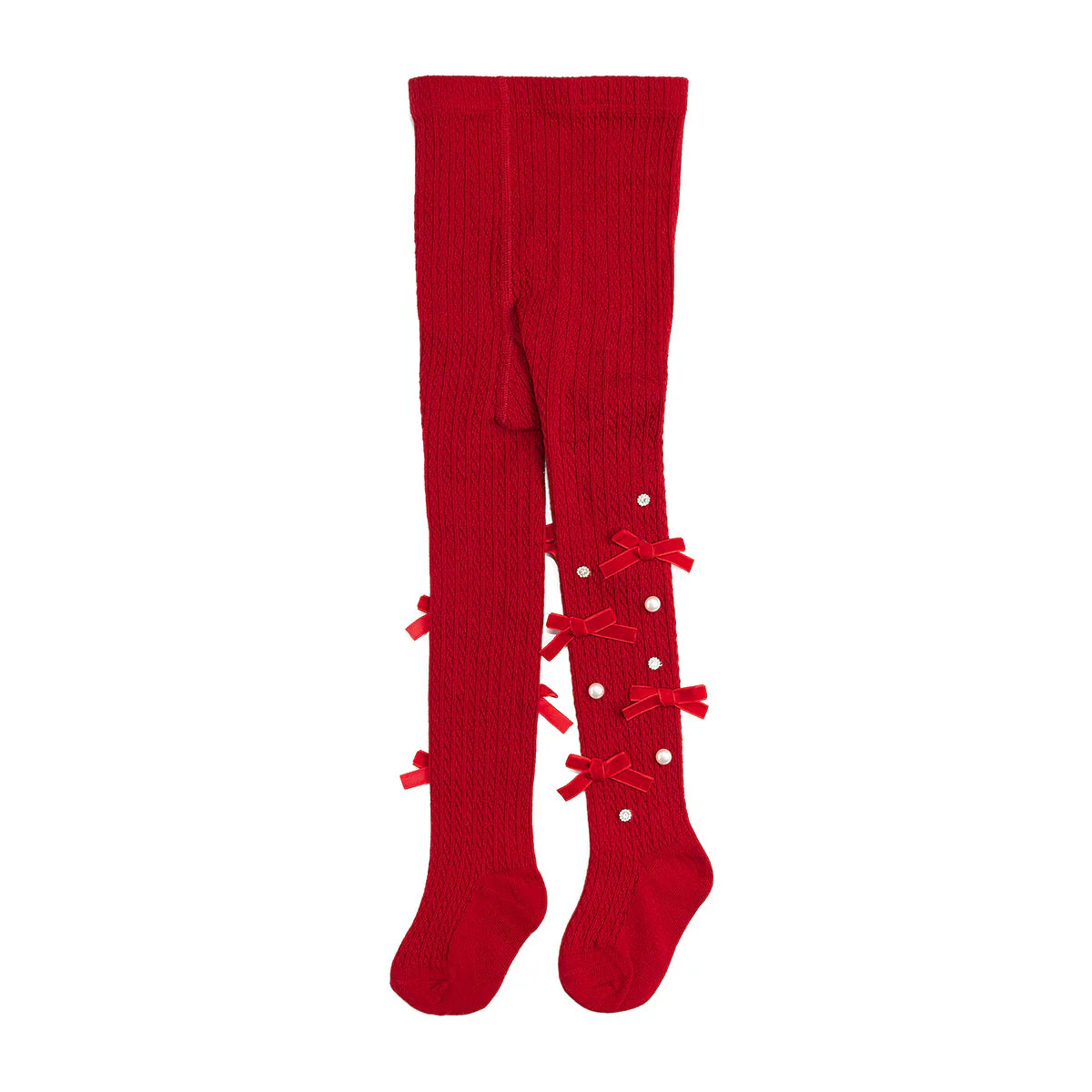 Ruby Red Bedazzled Tights | Sweet Wink