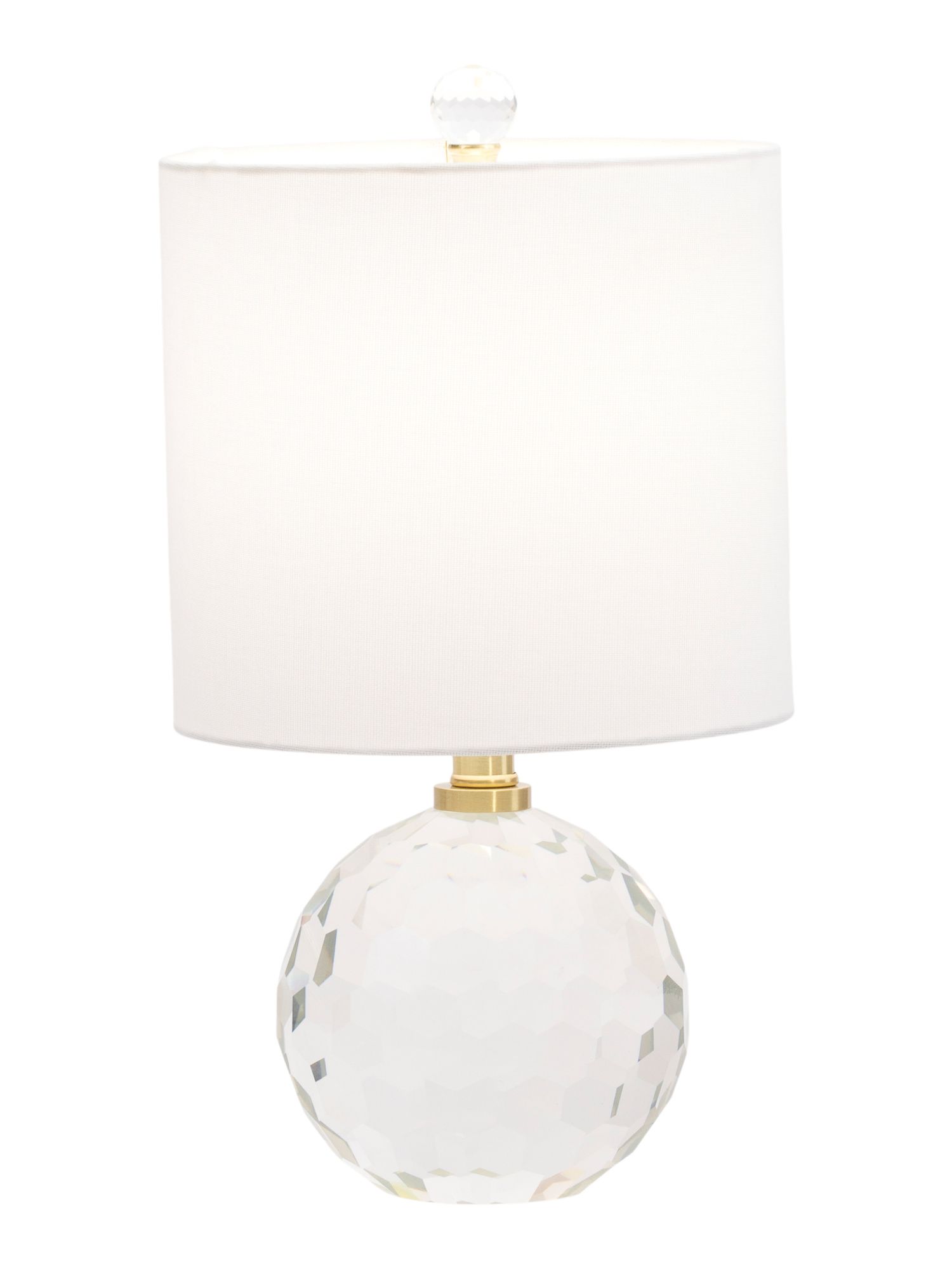 14in Faceted Crystal Globe Table Lamp | Marshalls