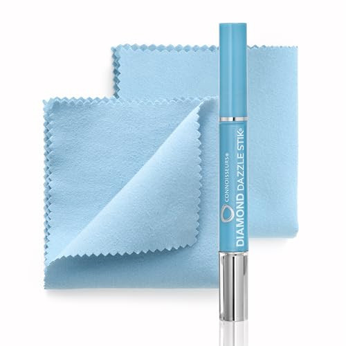 CONNOISSEURS The Dream Team Diamond Cleaning Kit for Maximum Diamond Sparkle, Diamond Dazzle Stik- Advanced Diamond Cleaner Plus 2 Diamond Dazzle Cloths, .05ml, 3 Piece Kit | Amazon (US)