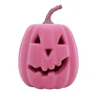 6.8" Pink Flocked Light Up Jack-O-Lantern by Ashland® | Michaels Stores