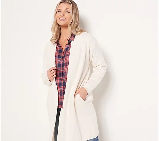 Candace Cameron Bure Regular Cardi Coat with Pockets - QVC.com | QVC