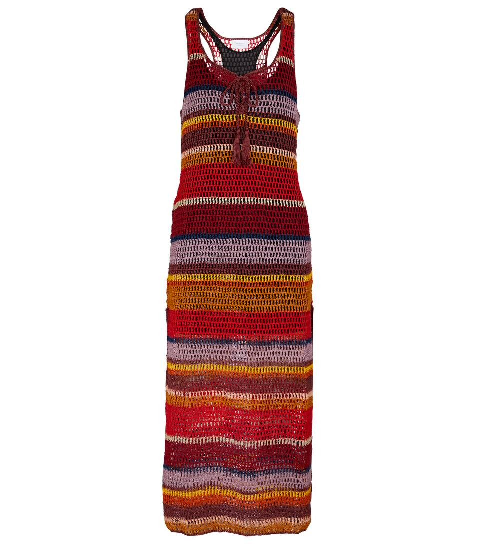 Marsala striped crochet maxi dress | Mytheresa (INTL)