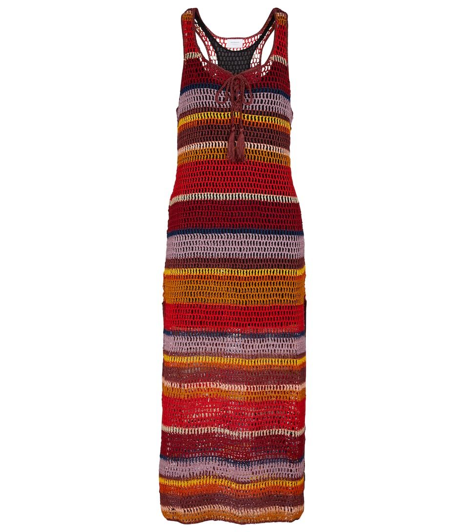 Marsala striped crochet maxi dress | Mytheresa (INTL)