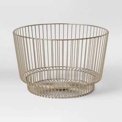 18" x 11" Decorative Metal Basket with Silver Finishing - Project 62™ | Target