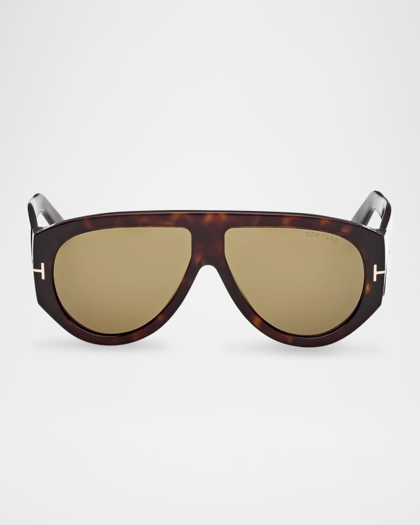 Men's Bronson T-Logo Shield Sunglasses | Neiman Marcus