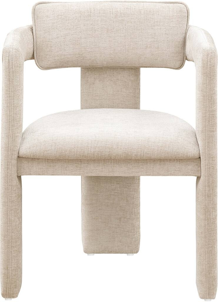 Brenda Chenille Fabric Dining Chair Set of 2 In Beige Chenille | 1stopbedrooms