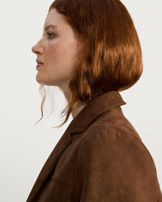 F&F Faux Suede Blazer in Brown | Tesco F&F