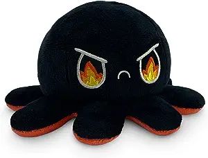 TeeTurtle - The Original Reversible Octopus Plushie - Angry Red + Rage Black - Cute Sensory Fidge... | Amazon (US)