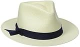 Betmar Women's Laura Ii Litestraw Fedora Hat, Ivory/Navy, Medium/Large | Amazon (US)