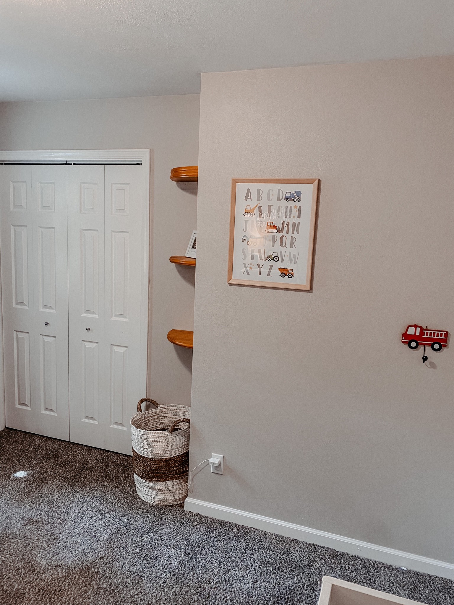 Toddler room. Toddler bedroom. Toddler bedroom decor. Construction decor. Wall art. Nursery decor. Boy nursery. Boys room. Kids room. Home decor. 

#LTKfamily #LTKkids #LTKhome