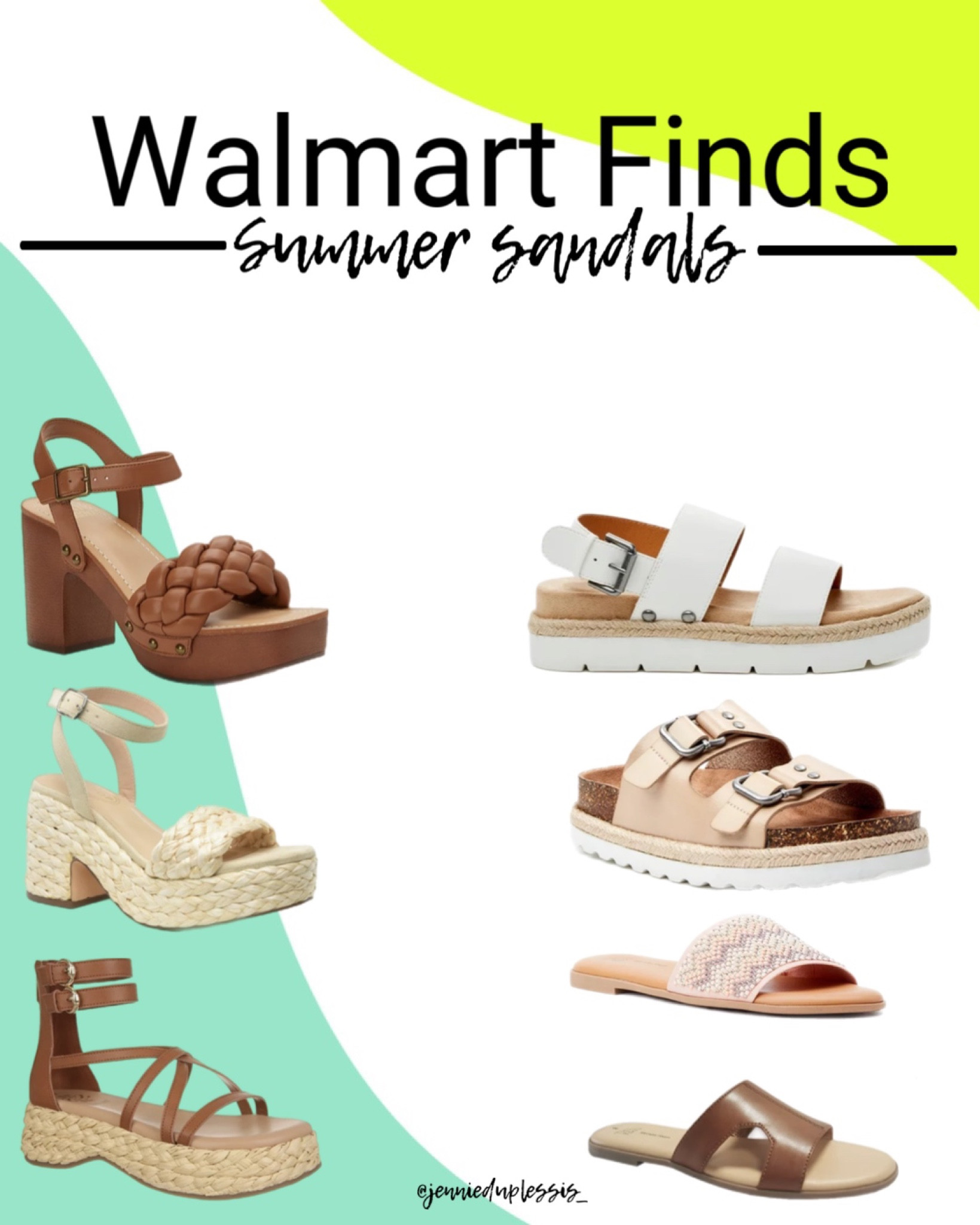 Walmart summer sandals 

#LTKSeasonal #LTKunder50 #LTKshoecrush