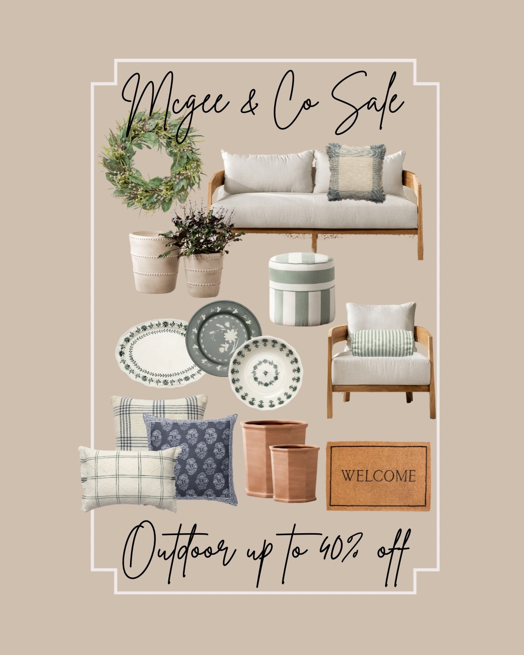 McGee and Co outdoor sale up to 40% off outdoor furniture and accessories

#LTKSeasonal #LTKHome #LTKFindsUnder100
