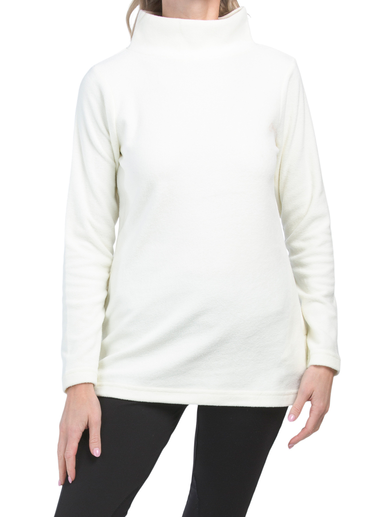 Recycled Polar Fleece Turtleneck Tunic | Workout Tops | Marshalls | Marshalls