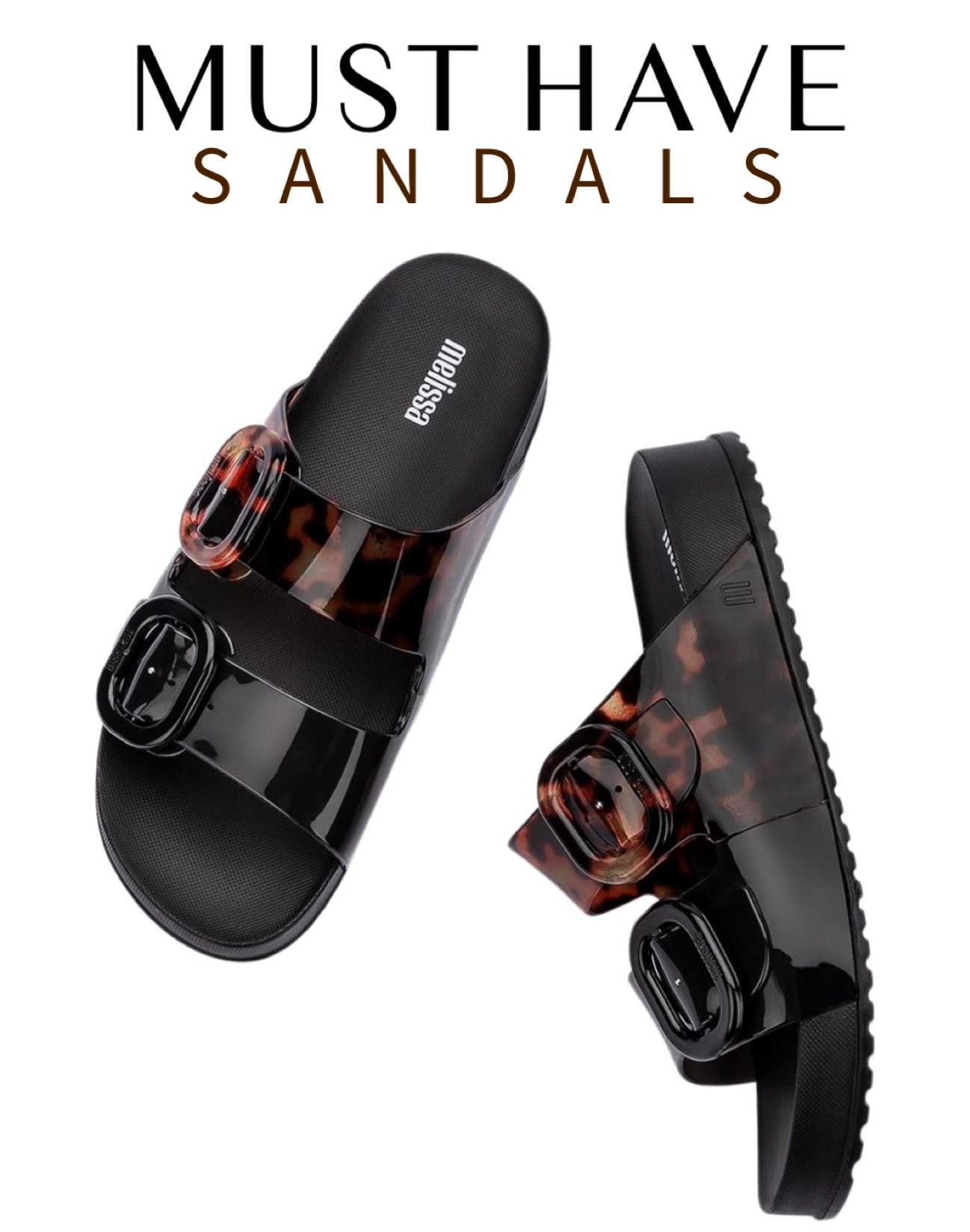 love these comfy two strap sandals ✨🖤