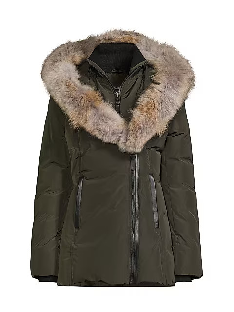 Fur-Trimmed Hooded Down Jacket | Saks Fifth Avenue