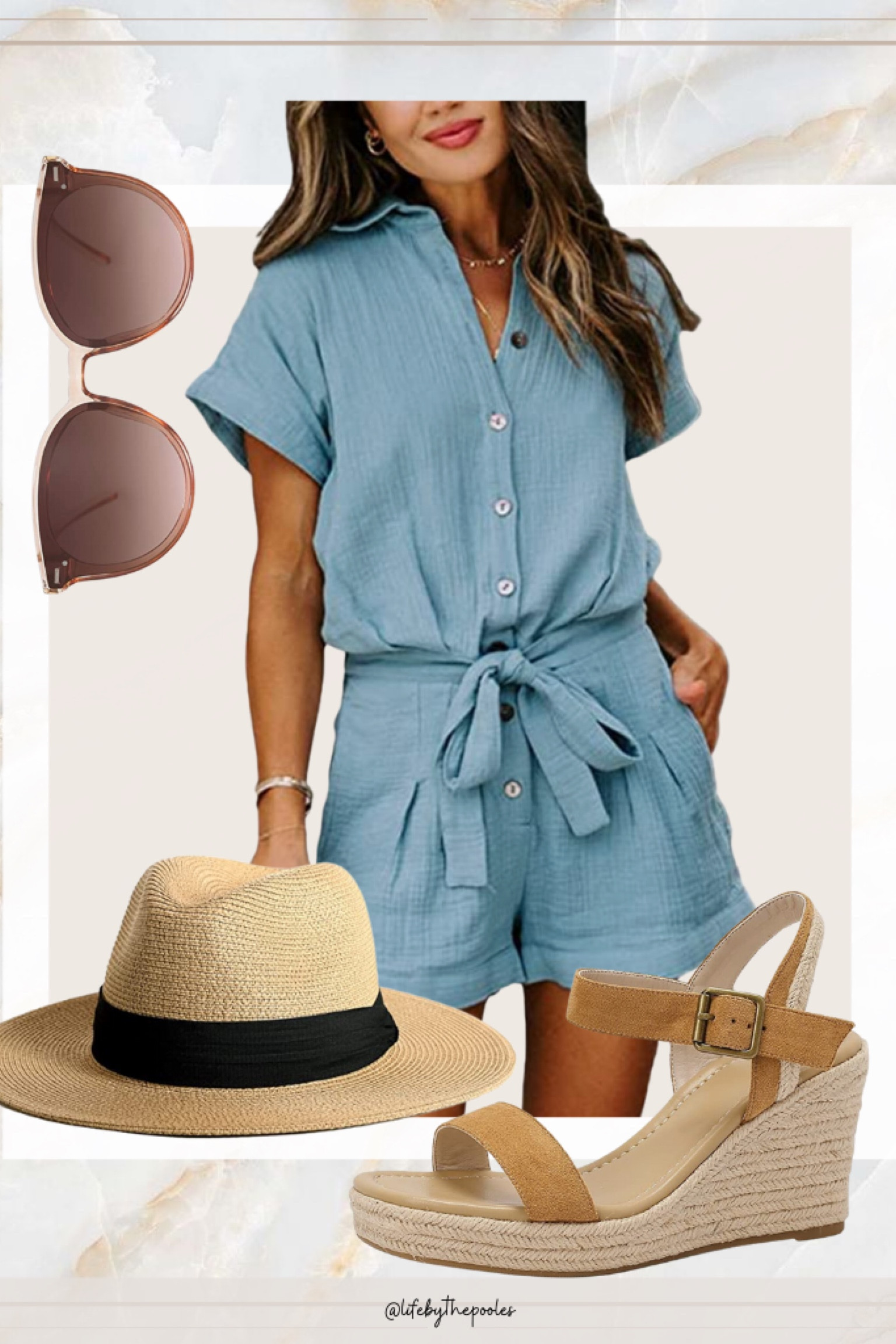Vacation outfits // spring fashion outfit ideas 

Romper, shorts, fedora, sun hat, wedge sandals, sunglasses, travel outfit, vacation packing list, what to pack, travel guide, airport outfit, resort outfit, beach outfit ideas, amazon romper, amazon spring outfits, spring clothes, vacation clothes, spring break, LTKshoecrush 

#LTKstyletip #LTKunder50 #LTKtravel
