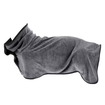 Unique Bargains Dog Bathrobe Fast-Drying Dog Towel S  Gray | Target