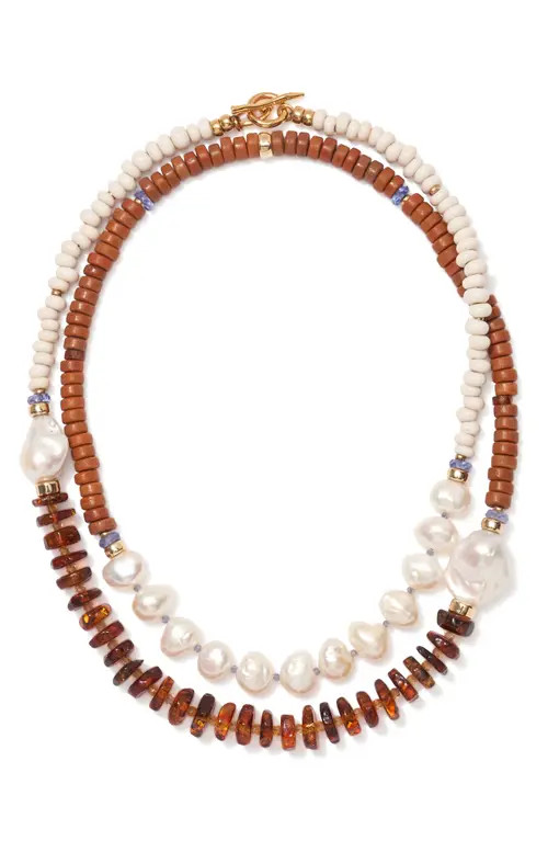 Lizzie Fortunato Cabana Necklace in Brown Multi at Nordstrom | Nordstrom