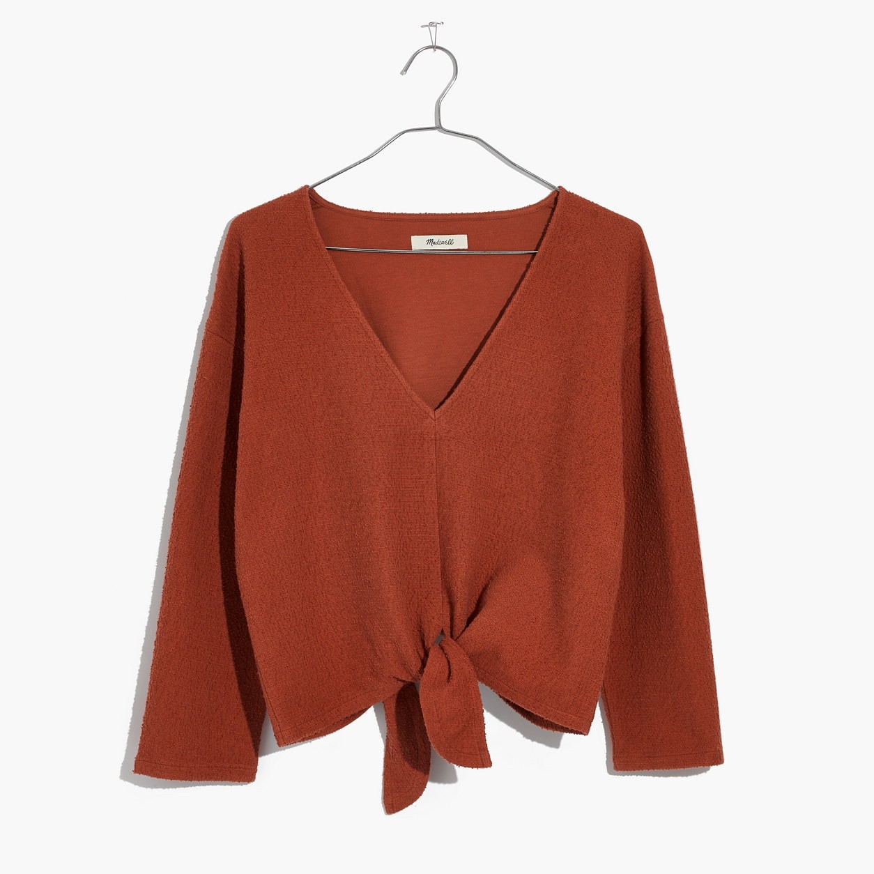 Textured Tie-Front Top | Madewell