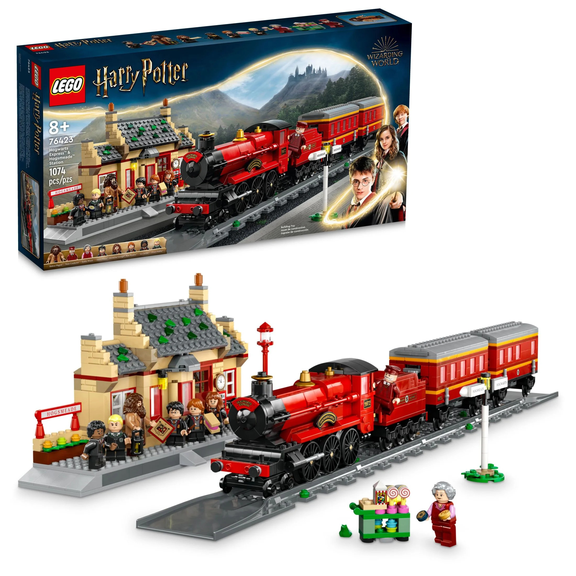 LEGO Harry Potter Hogwarts Express & Hogsmeade Station Building Set, 8 Minifigures Included, 7642... | Walmart (US)