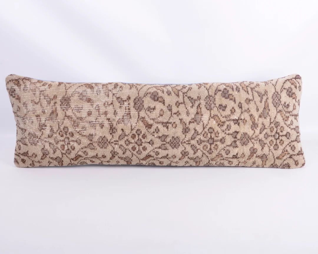 Long Lumbar Pillow Cover 12x36 Turkish Rug Pillow - Etsy | Etsy (US)