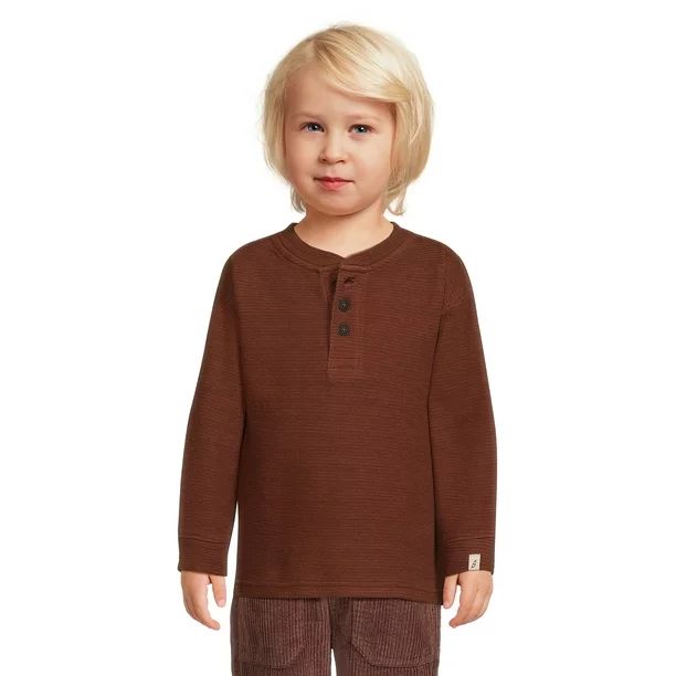 easy-peasy Toddler Boy Long Sleeve Henley T-Shirt, Sizes 12 Months-5T | Walmart (US)