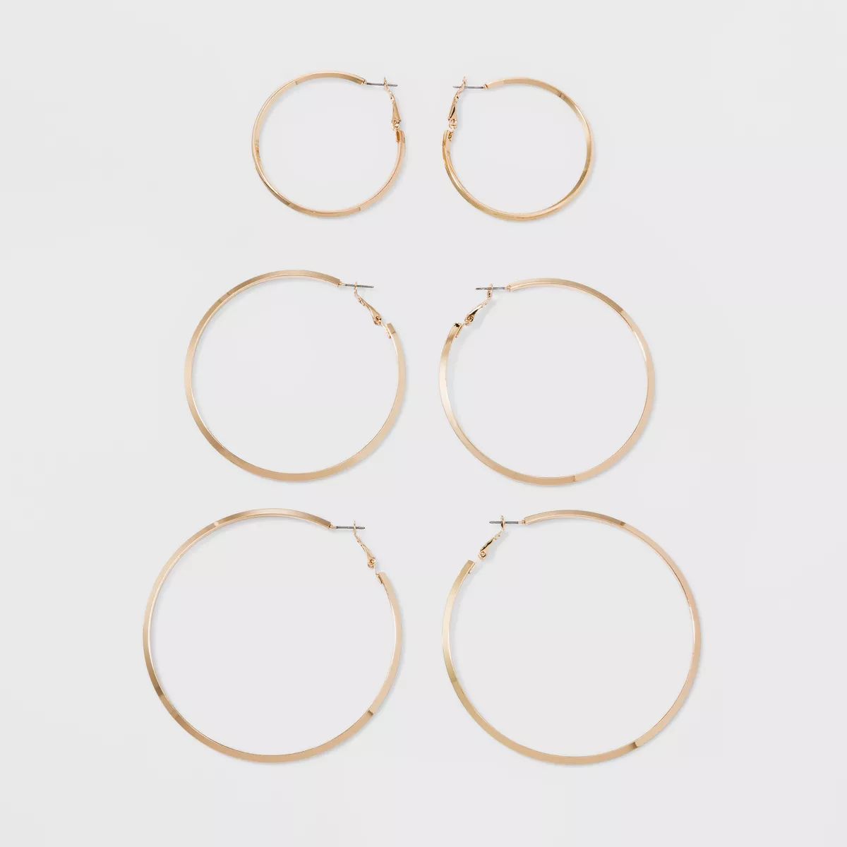 Hoop Earrings 3pc - A New Day™ Gold | Target