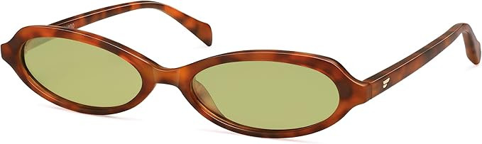 VANLINKER Polarized Retro Oval Sunglasses for Women Small Chic 90s Vintage Style Trendy Slim Narr... | Amazon (US)