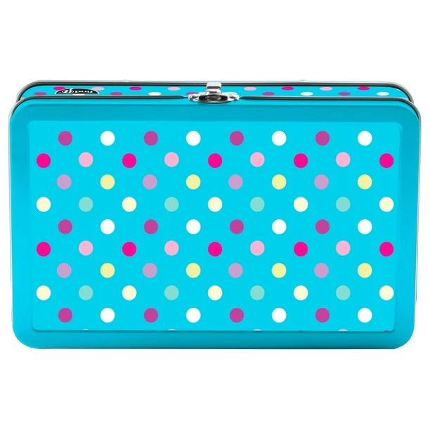 Find It Tin Pencil Box Polka Dots, New Condition, FT07653 | Walmart (US)