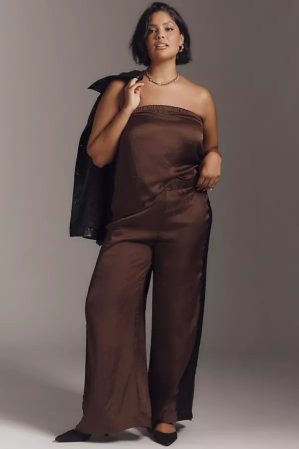 Satin Lace Pants | Anthropologie (US)