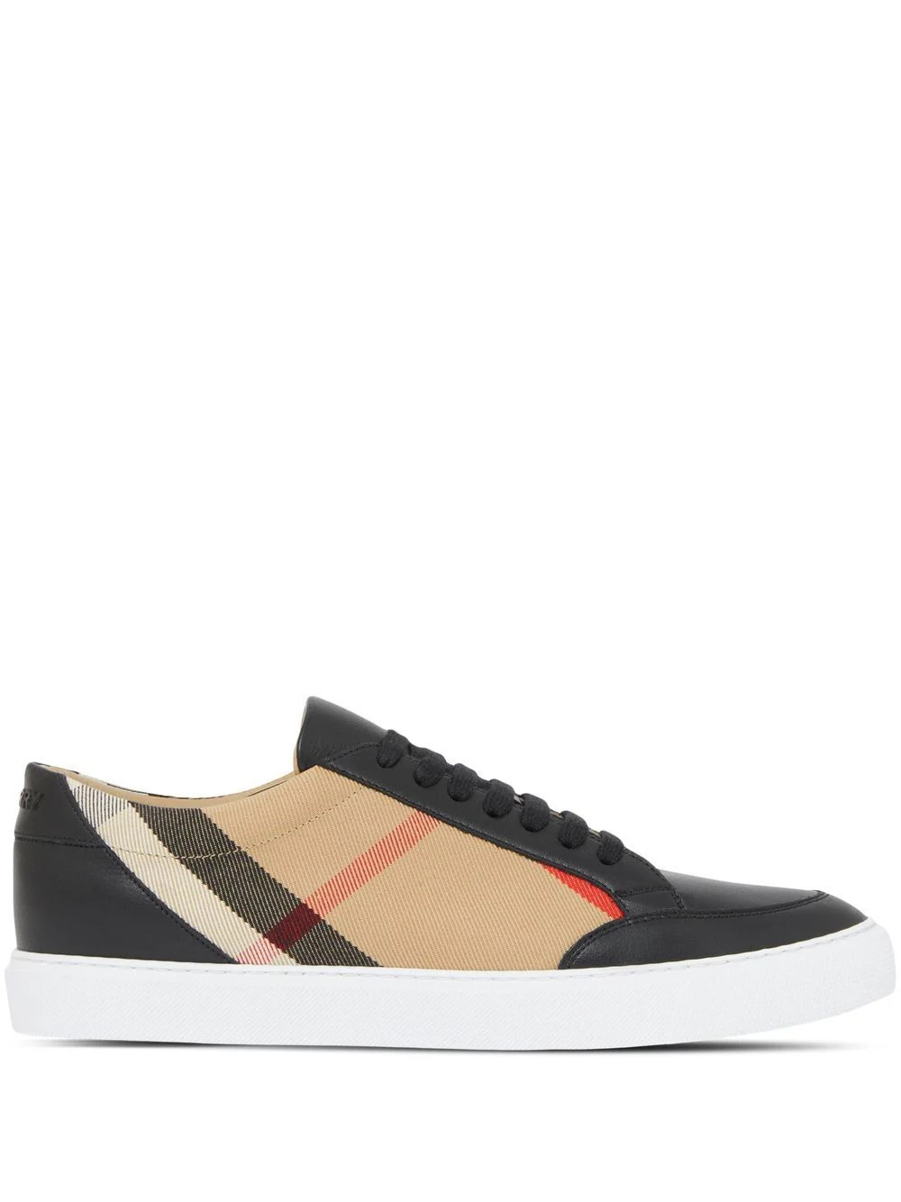 Burberry House Check-print lace-up sneakers - Black | Farfetch Global