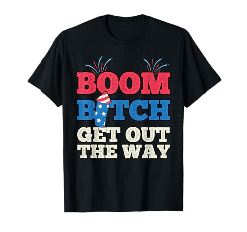 Fireworks Firing System Director Funny Boom 4th of July T-Shirt | Amazon (US)