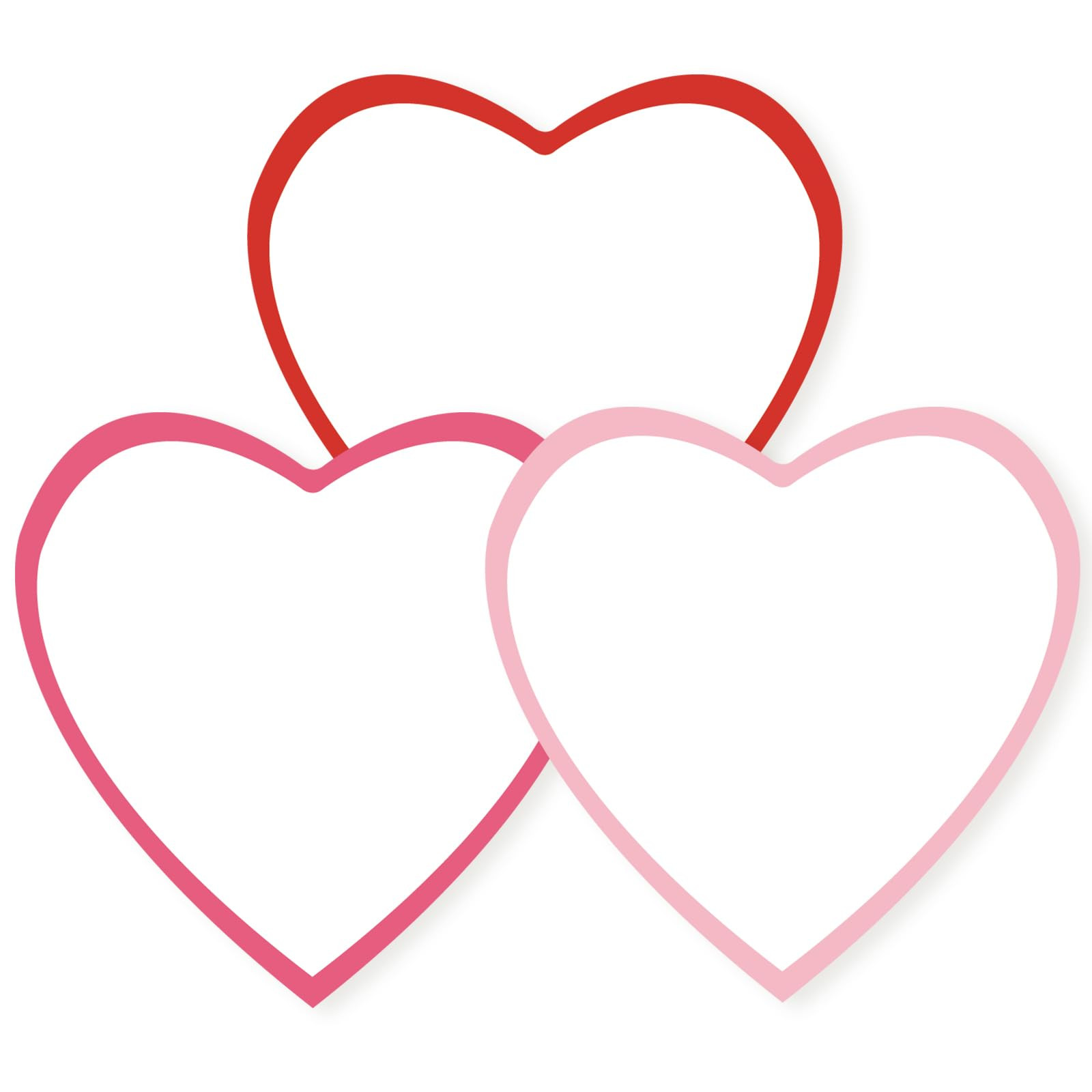 90 Pieces Heart Cutouts Paper Hearts Heart Shape Cards 5.5 Inches Large Valentine's Day Paper Cut... | Amazon (US)