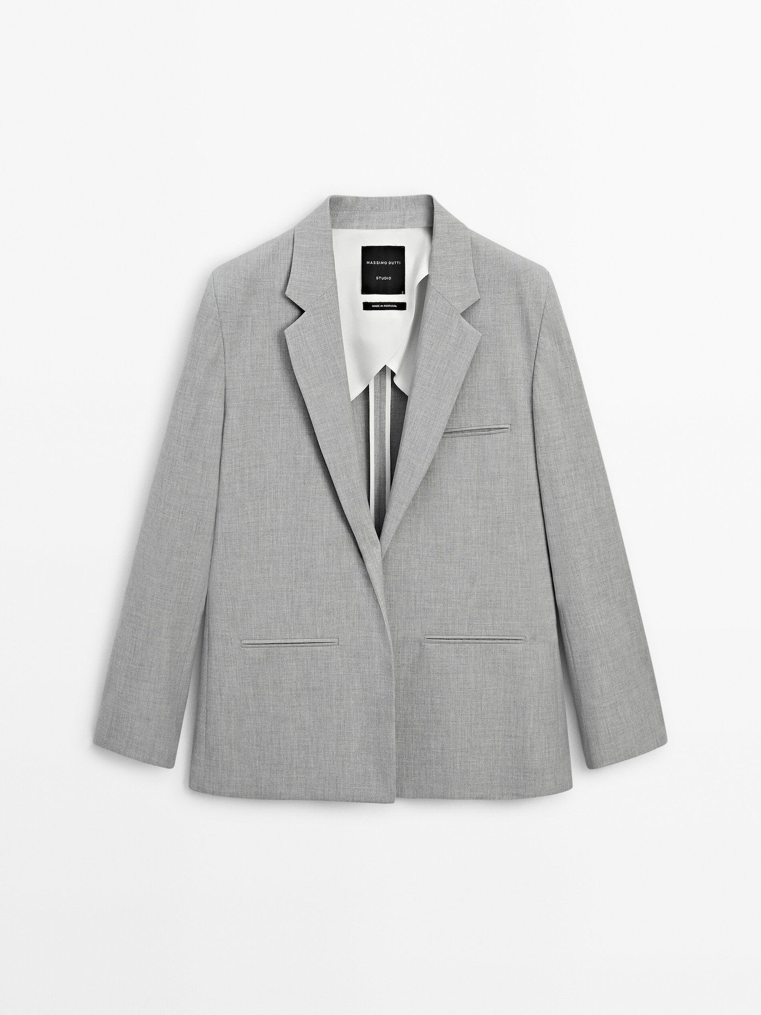 Straight open blazer - Studio | Massimo Dutti US