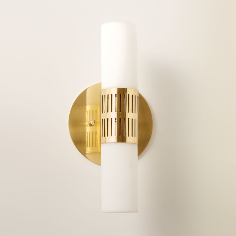 Figaro Polished Brass Wall Sconce | CB2 | CB2