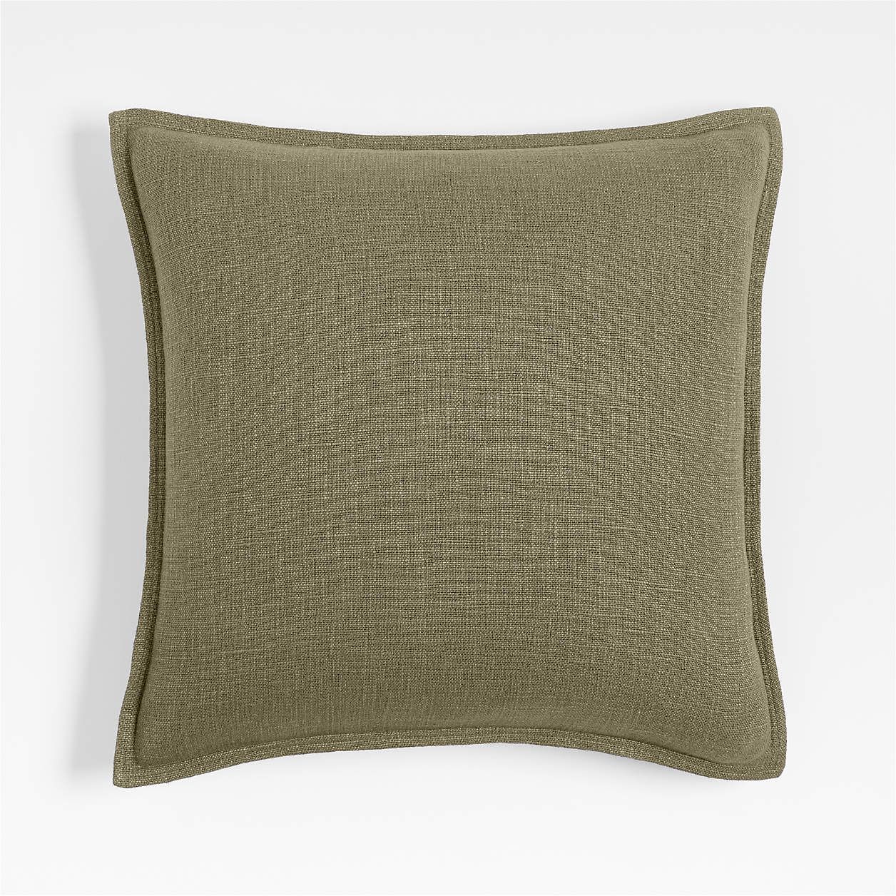 Laundered Linen 20"x20" Moody Mauve Throw Pillow Cover + Reviews | Crate & Barrel | Crate & Barrel