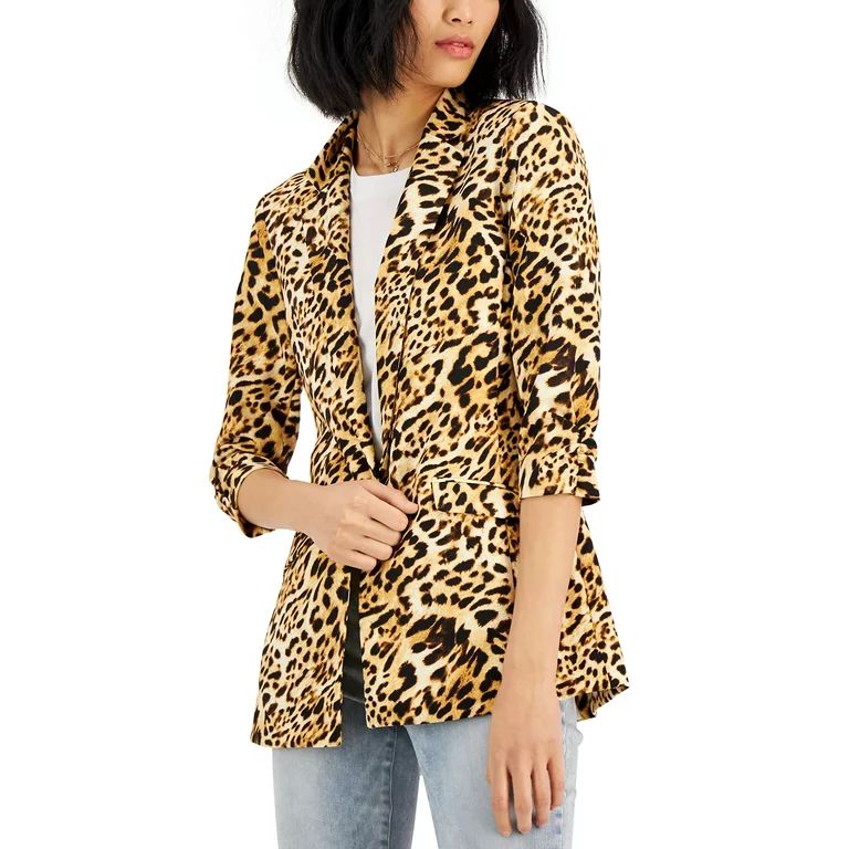 MSRP $80 INS International Concepts Womens Animal-Print Blazer Size Small | Walmart (US)