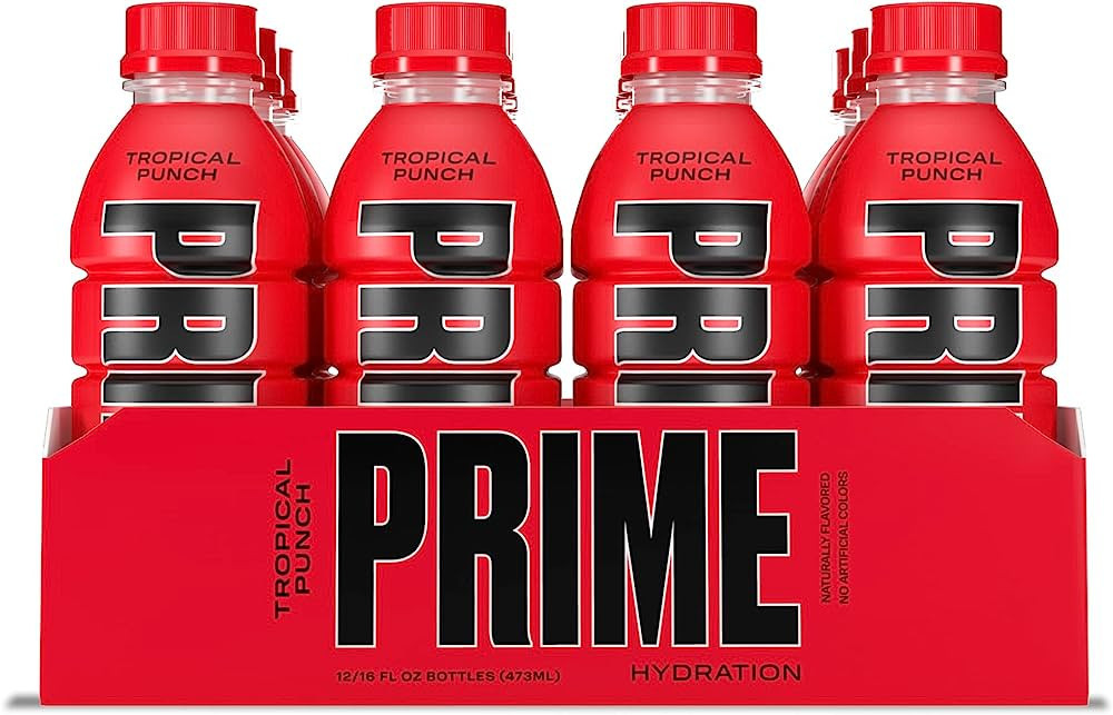 Prime Hydration Drink Sports Beverage"TROPICAL PUNCH," Naturally Flavored, 10% Coconut Water, 250... | Amazon (US)