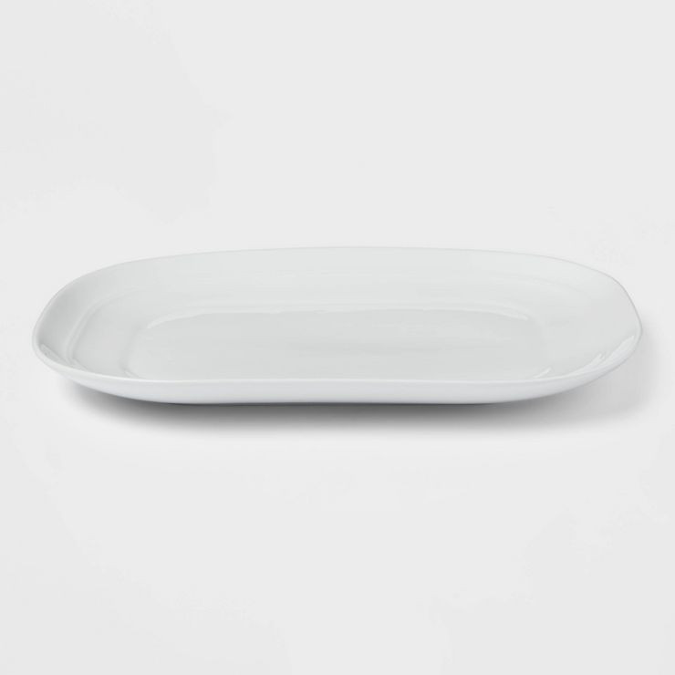 10" Stoneware Westfield Serving Platter White - Threshold™ | Target
