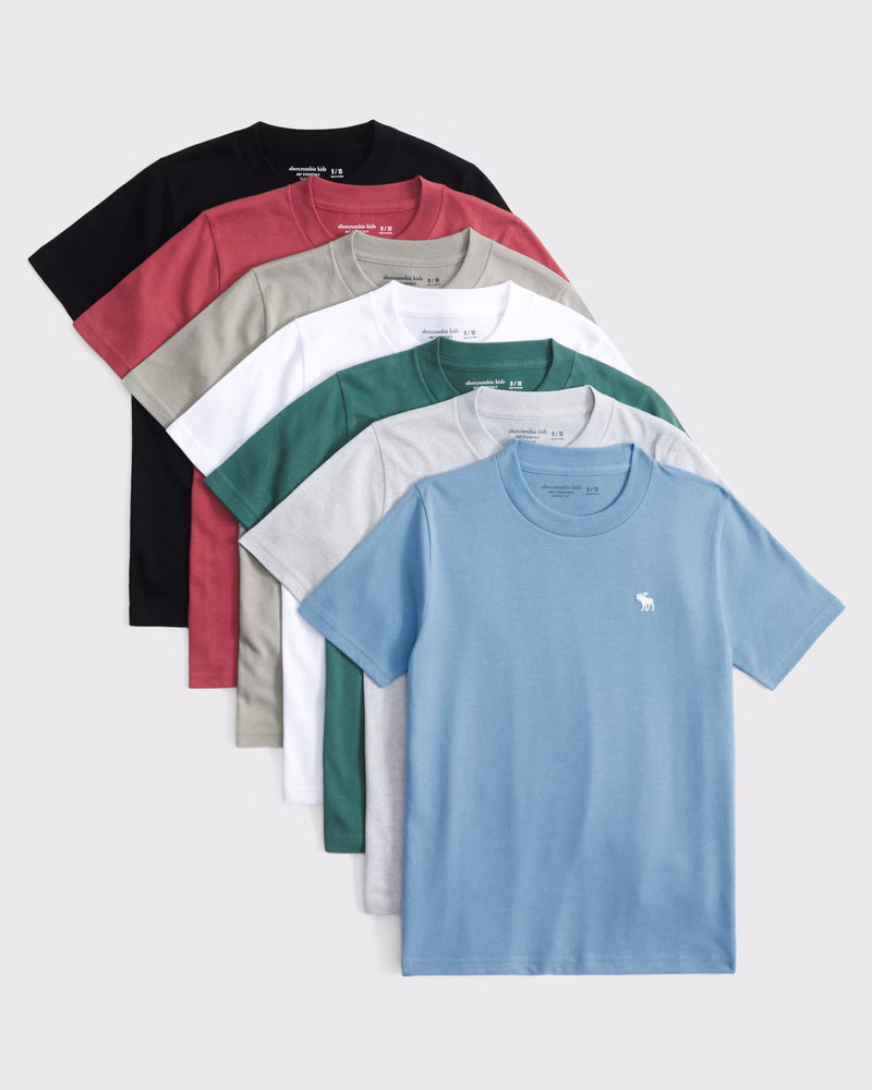 boys essential icon crew tee | boys tops | Abercrombie.com | Abercrombie & Fitch (US)