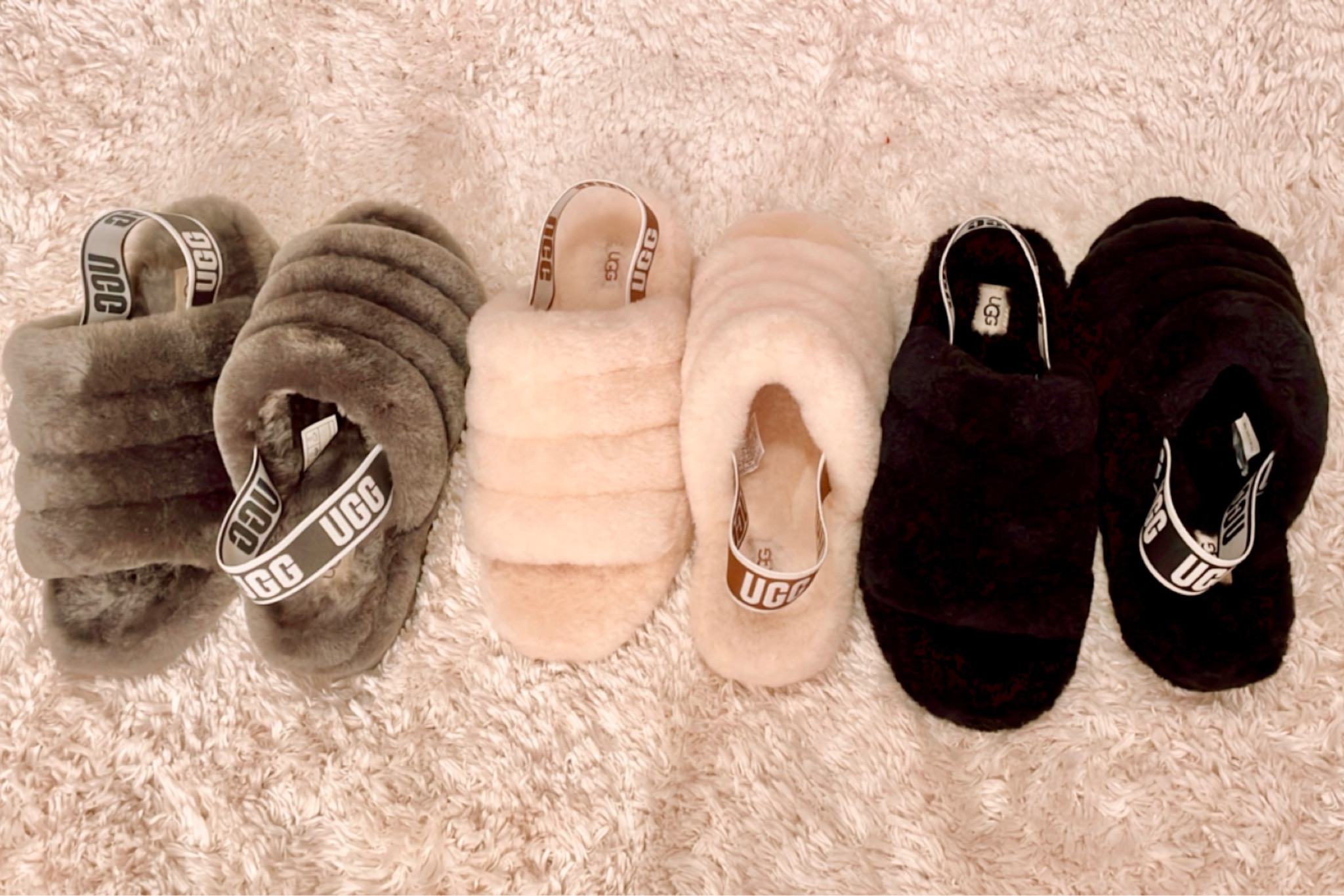 The coziest slides ever! They’re finally on SALE! Can’t believe I’ve been missing out on these Ugg “Fluff Yeah” slides! I had to get 3 colors of course to make sure I can have them match any outfit.

#LTKunder100 #LTKstyletip #LTKsalealert