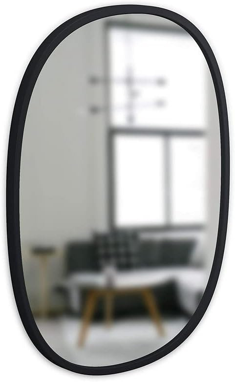 Umbra Hub 18 x 24” Oval Wall Mirror With Rubber Frame, Modern Room Decor for Entryways, Washroo... | Amazon (UK)