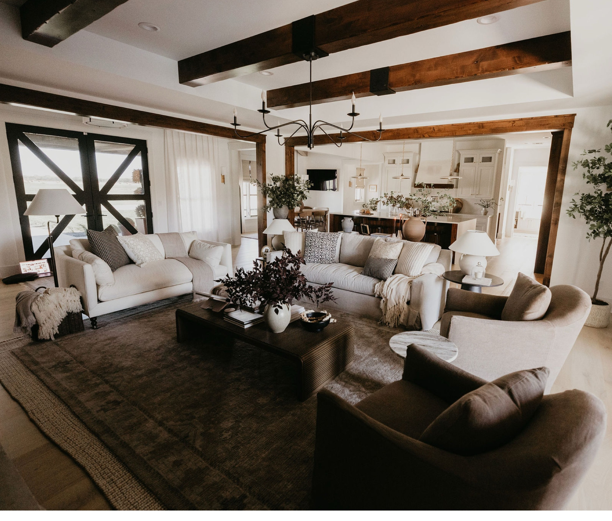 Cozy transitional style living room. 

#LTKHome #LTKFamily #LTKStyleTip