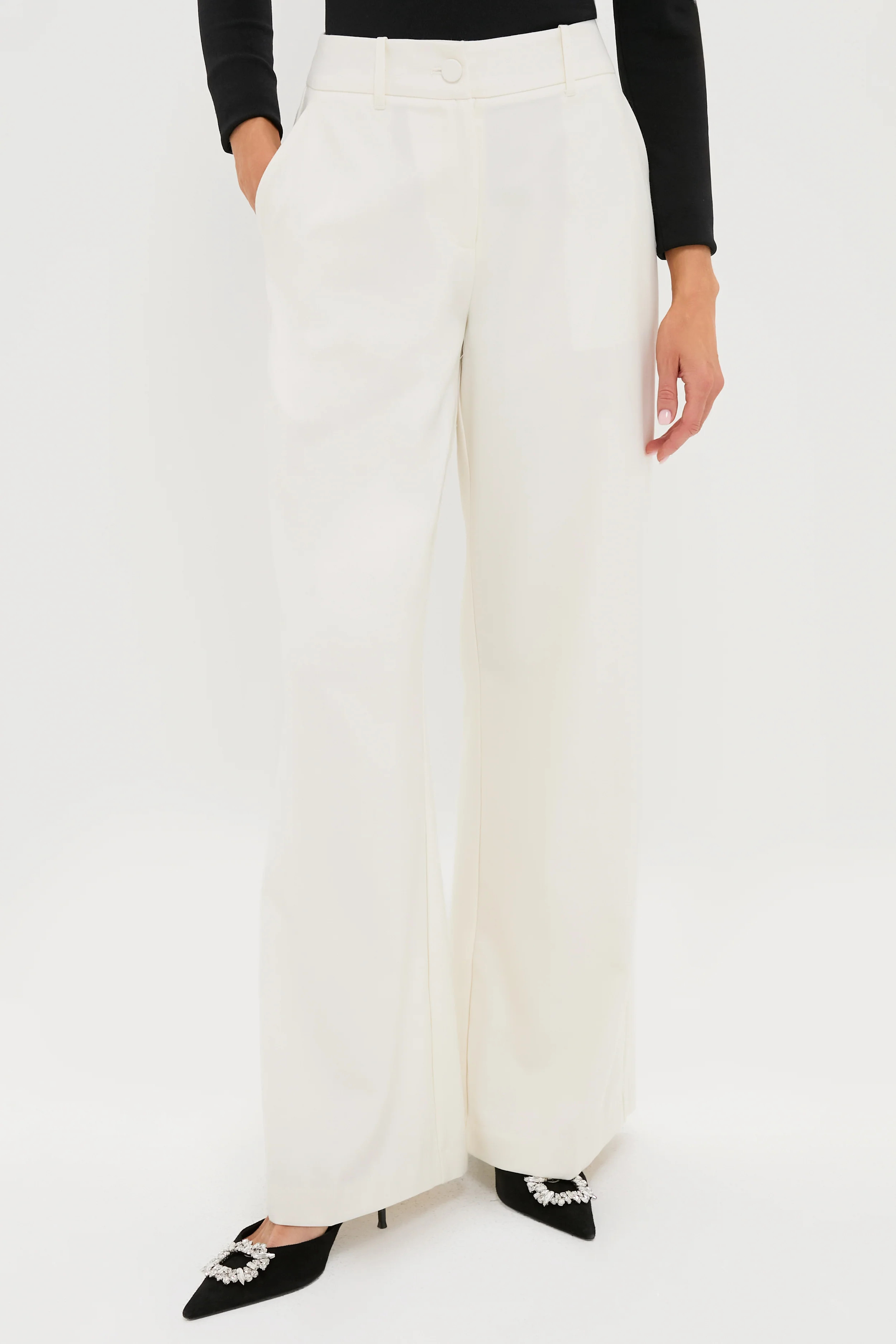 Cream Wool Watson Pants | Tuckernuck (US)