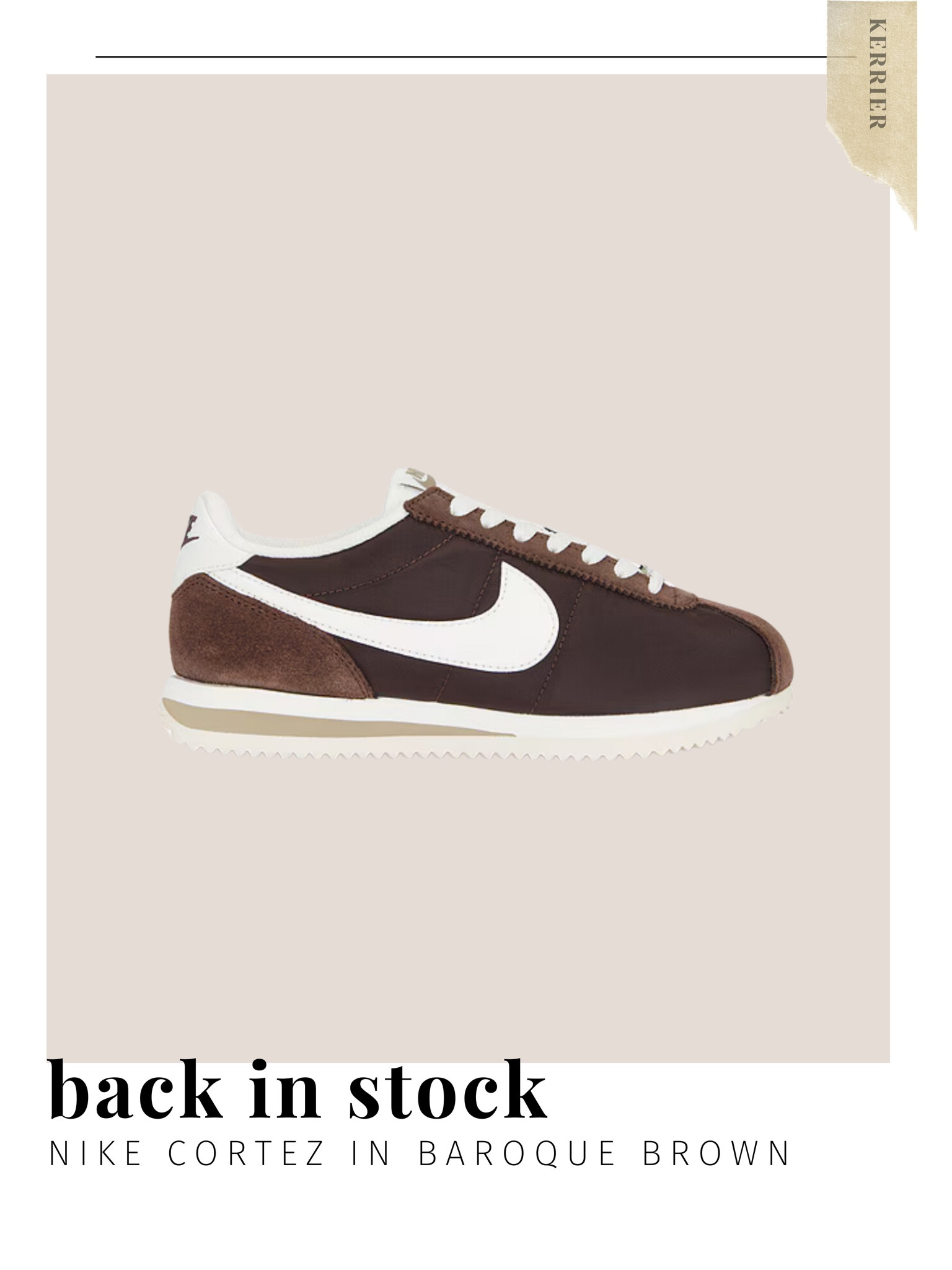 RUN! So sold out everywhere, in stock as of this AM. Just bought!

Nike Cortez
Baroque Brown
Fall Sneakers
Suede

#LTKShoeCrush #LTKFindsUnder100