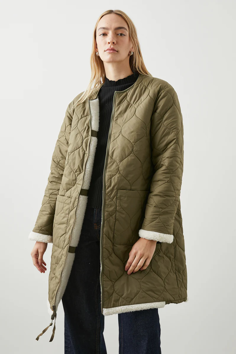 GRANGER JACKET - IVORY OLIVE MIX | Rails