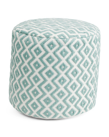 16x16 Indoor Outdoor Patterned Pouf Ottoman Cushion | TJ Maxx