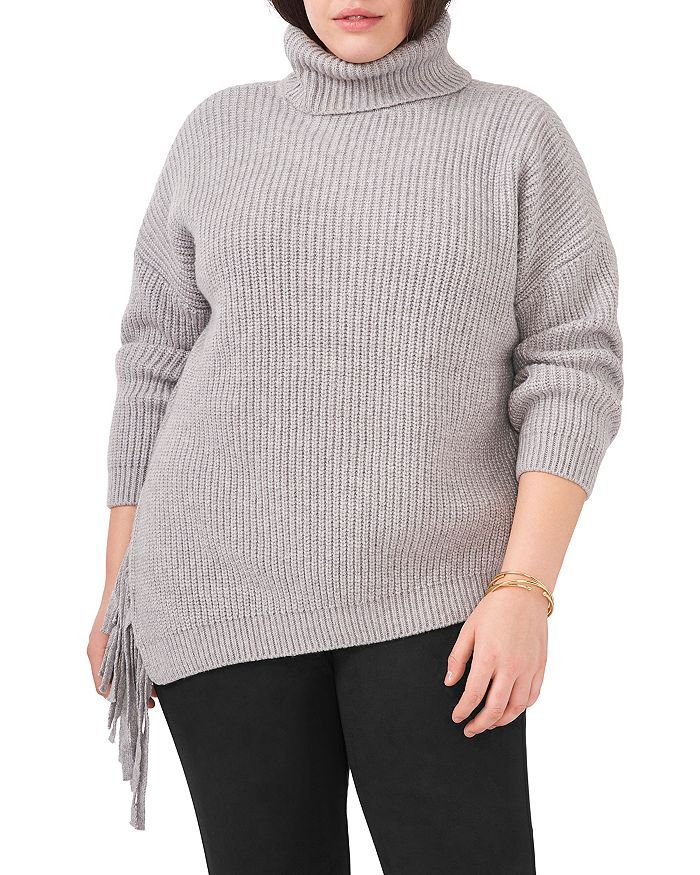 Plus Fringe Turtleneck Sweater | Bloomingdale's (US)